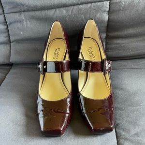 Franco Sarto patent leather shoes.